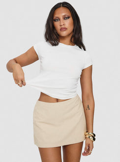 Gigi Corduroy Skort Cream