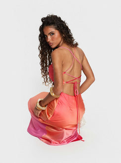 Celena Maxi Dress Pink Ombre