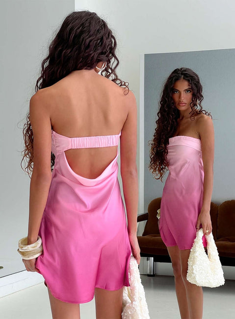 Phillipa Mini Dress Pink Ombre