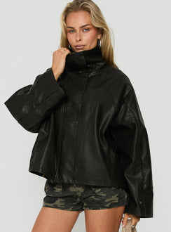 Shoreline Funnel Jacket Noir