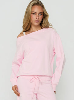 Wellness Off The Shoulder Jumper Pink