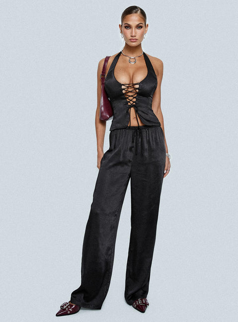 Cinematic Timing Tie Up Set Black