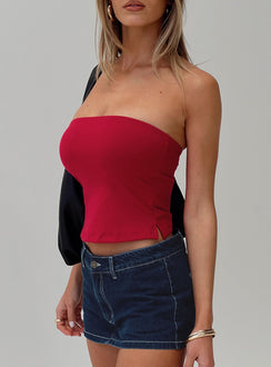 product Princess Polly Aurorah Strapless Top Red Sleeveless straight 