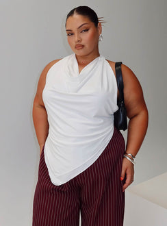 Interlude Top White Curve