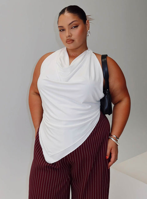 Interlude Top White Curve