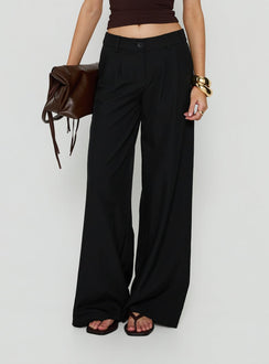 Archer Mid Rise Baggy Pants Black