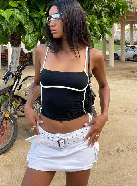 product Iconic Cargo Mini Skirt White Princess Polly  Mini Skirts 