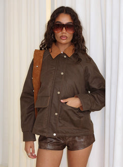 Shadow Phase Jacket Brown