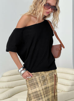 Icon Baby Off Shoulder Top Black