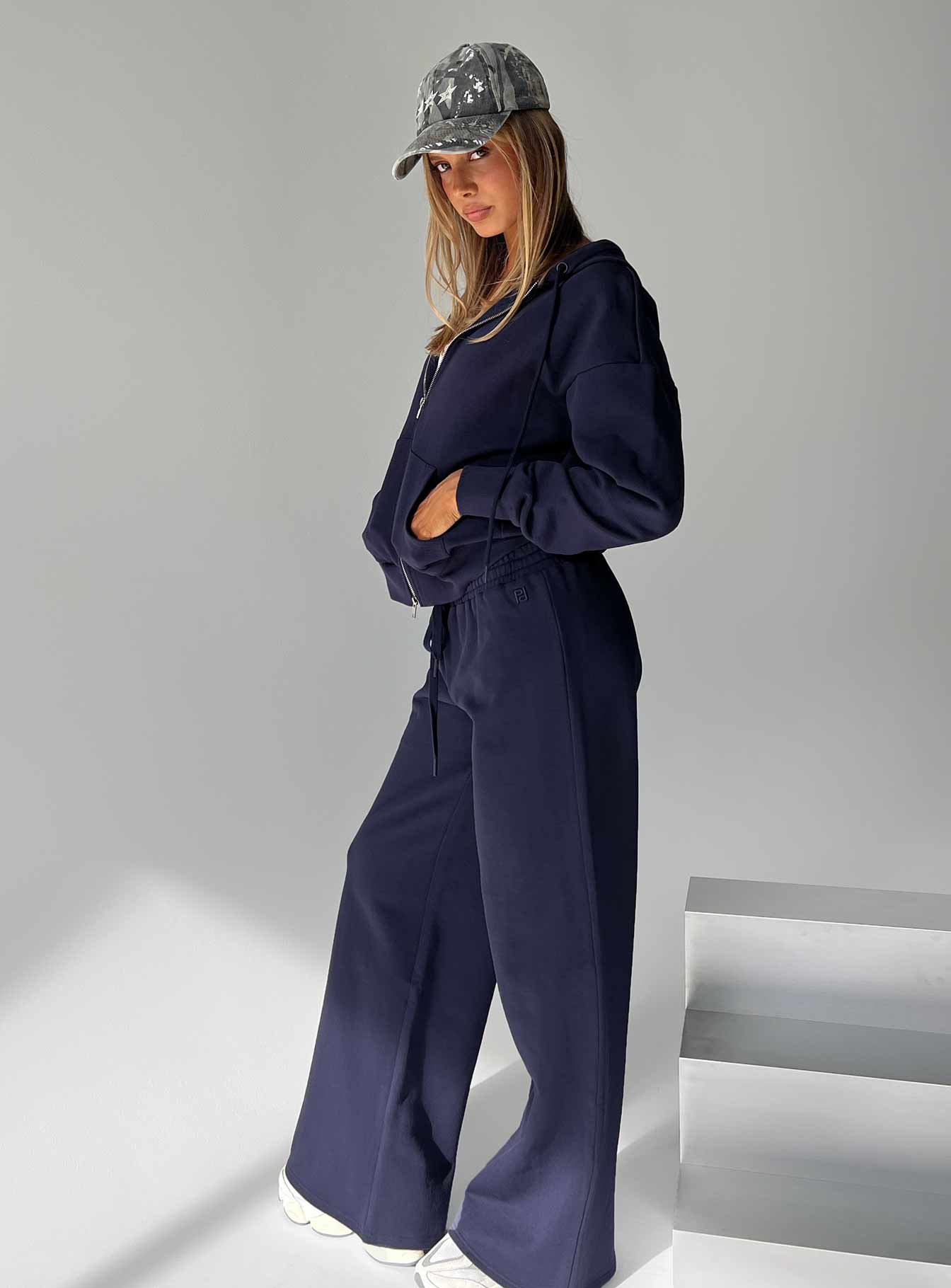 Dodie Wide Leg Pants Navy