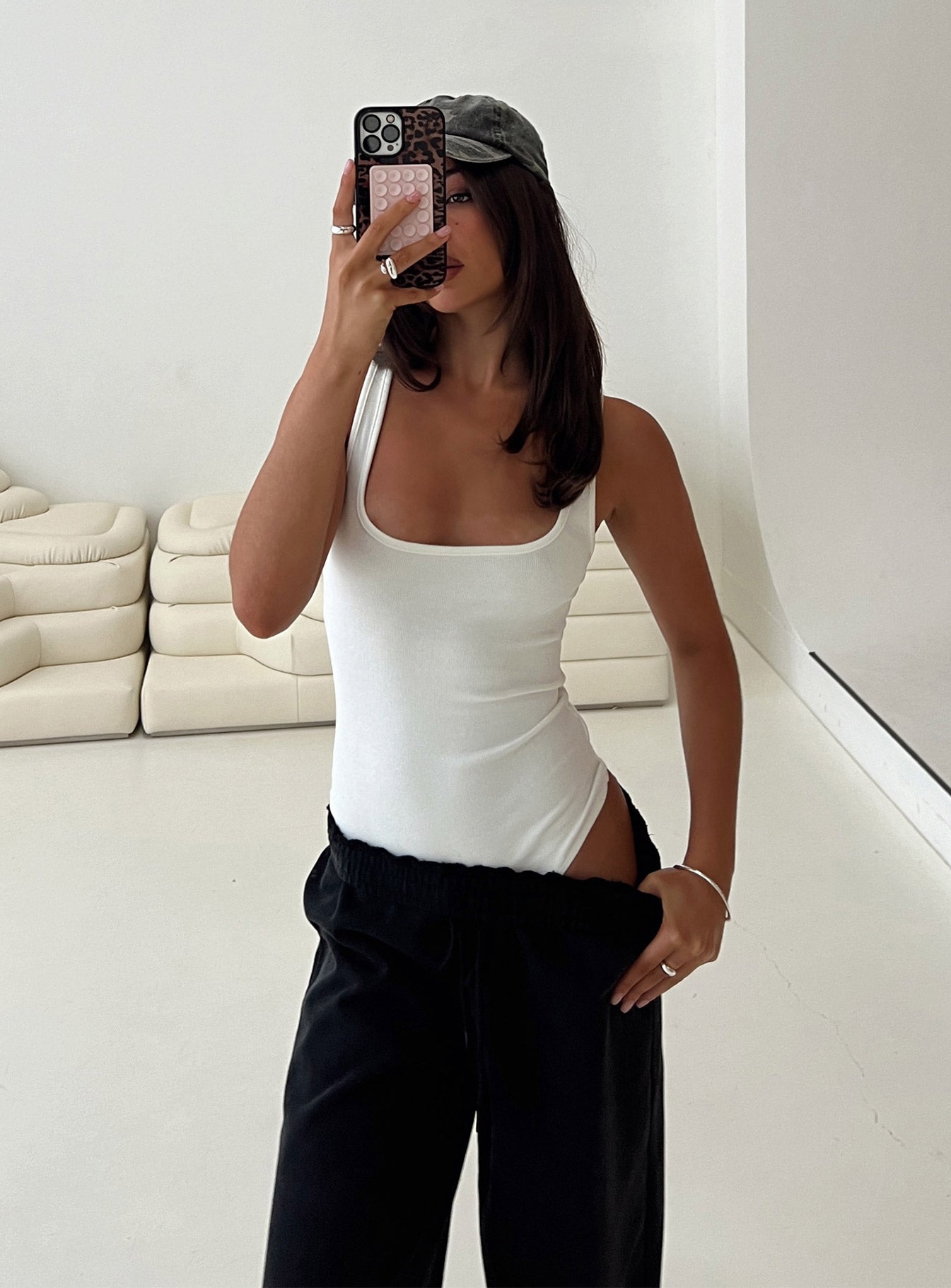 Baseline Rib Bodysuit White | Princess Polly