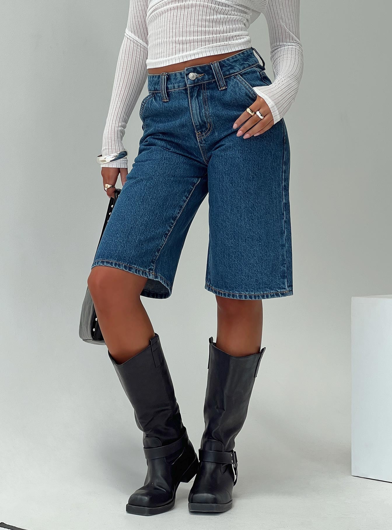 Cervantes Jorts Mid Wash Denim