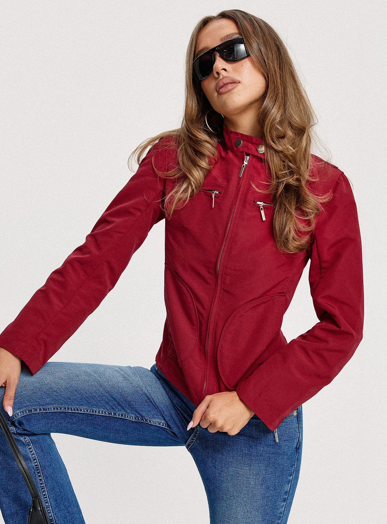 All A Blur Moto Jacket Red
