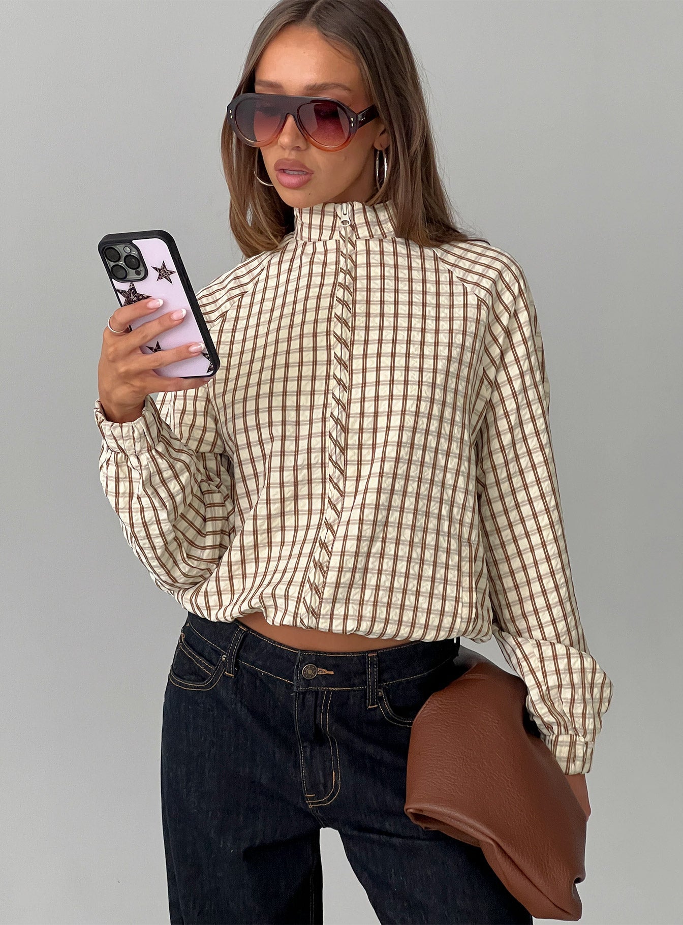 Kalle Jacket Brown Check