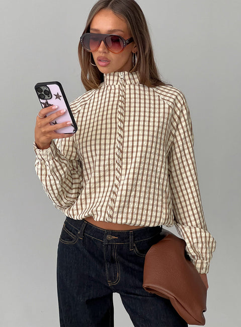 Kalle Jacket Brown Check