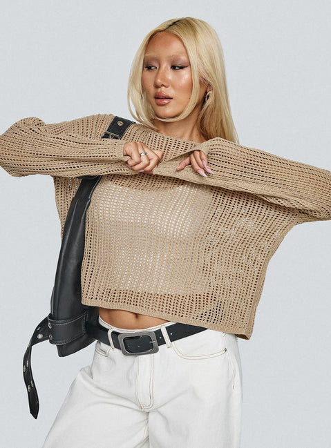 Conversations Knit Sweater Mocha