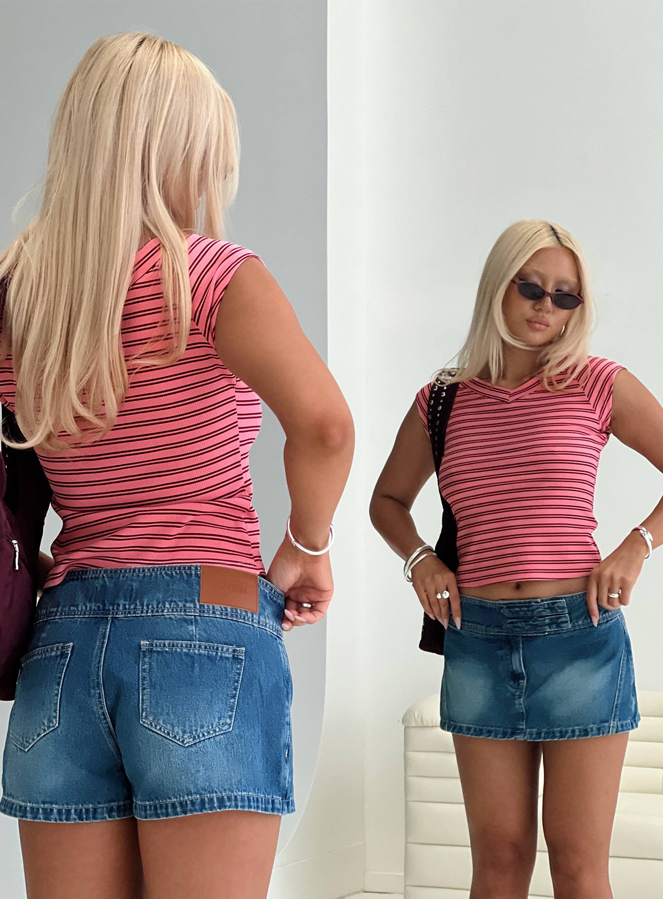 Shotgun Micro Skort Mid Blue