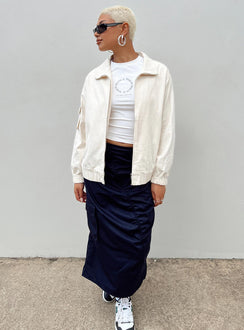 The Eva Bomber Jacket Beige