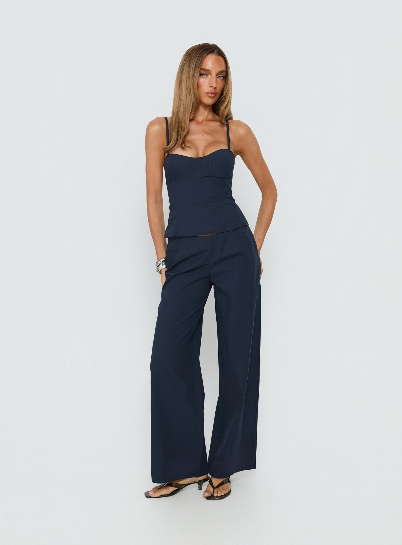 Kierstyn Corset Set Navy