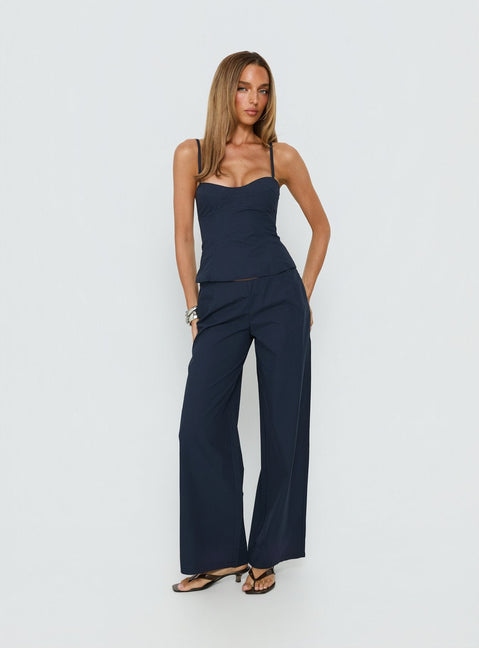 Kierstyn Corset Set Navy
