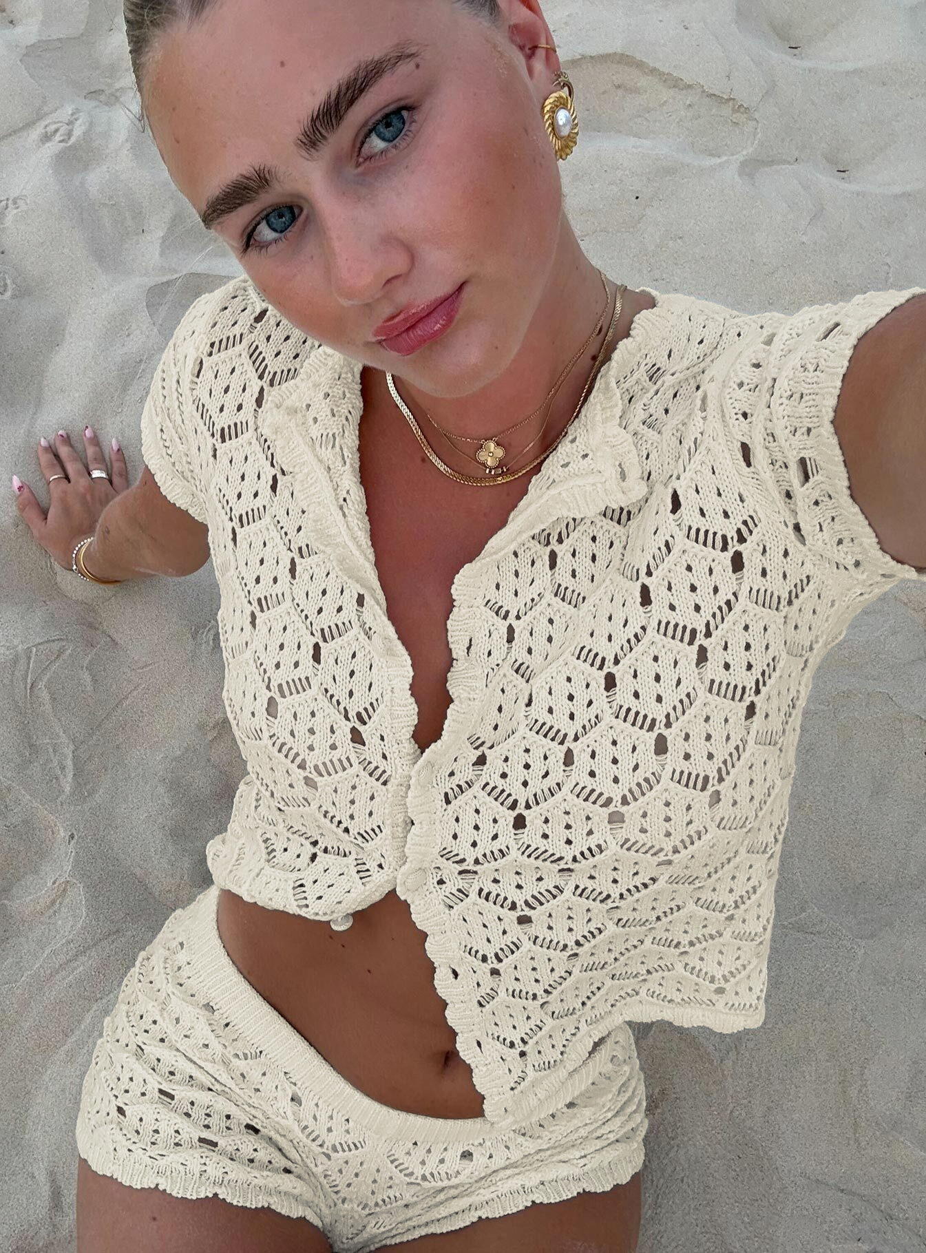 Sun Still Shines Crochet Set White