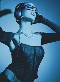 product Princess Polly Sleeveless Asymmetric Neckline  Azriel Strapless Bustier Black