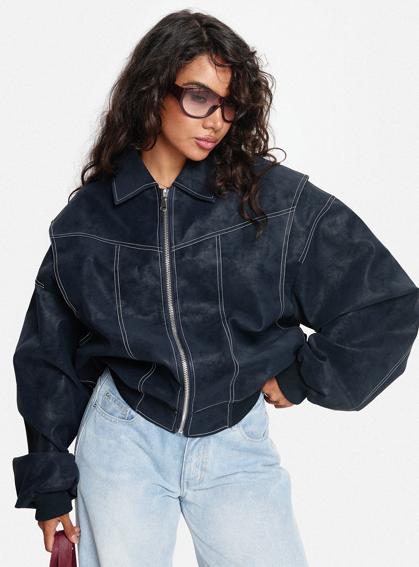 Vista Bomber Jacket Washed Navy