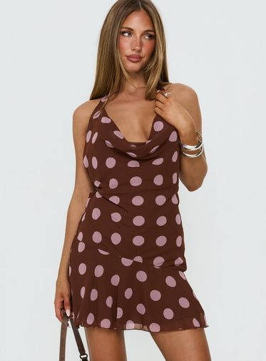 sachin and babi light blue dress HALTER NECK MINI DRESS | Pink