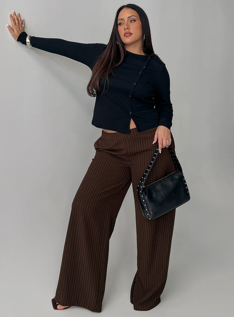 Passoni Long Sleeve Top Black Curve