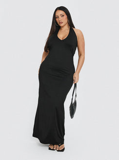 Spicy Maxi Dress Black Curve