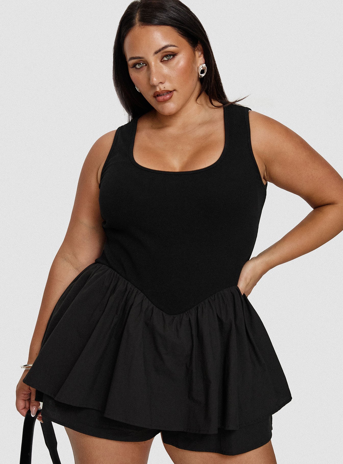 Inspiring Me Playsuit Black Curve
