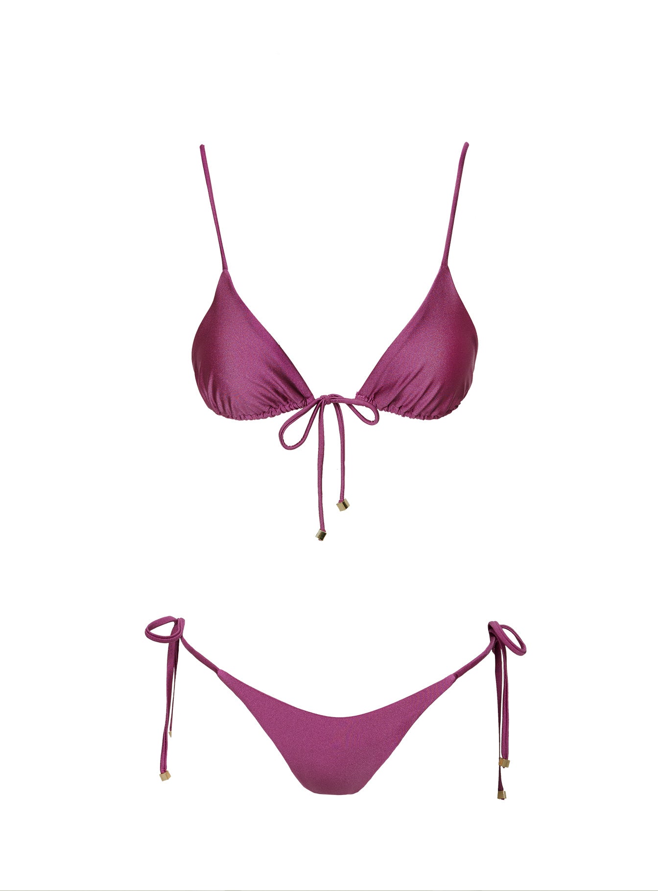 Glora Tie Side Bikini Bottom Mauve
