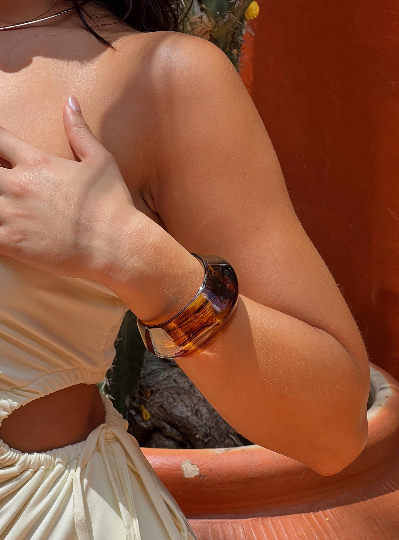 Salty Breeze Resin Cuff Tortoise