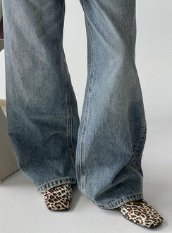 Therapy Gabbi Flats Leopard Satin