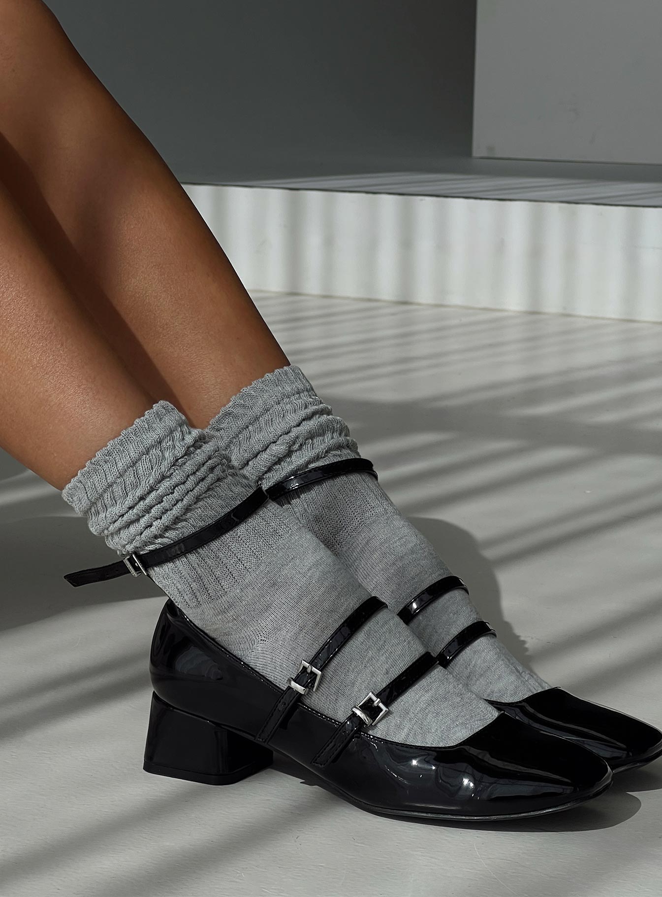 One For Me Socks Grey Marle