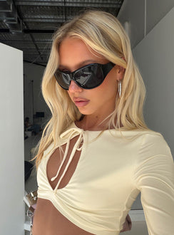 Everett Oversized Sunglasses Black