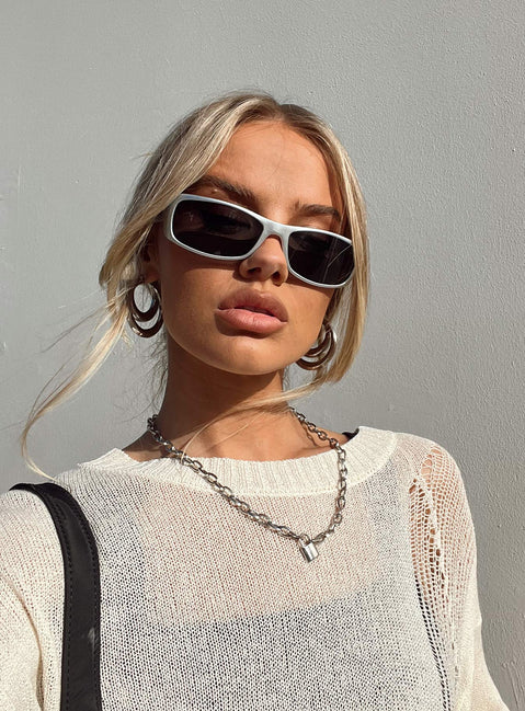 Sunglasses UV 400 Black tinted lenses  Moulded nose bridge 