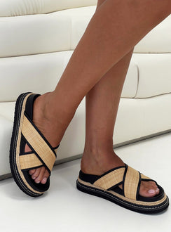 Billini Aysha Sandals Natural Raffia