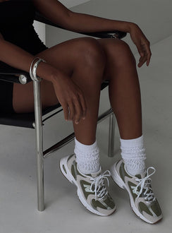 Sneakers Mesh netting throughout, lace-up fastening, pull tab at heel, treaded sole, padded footbed