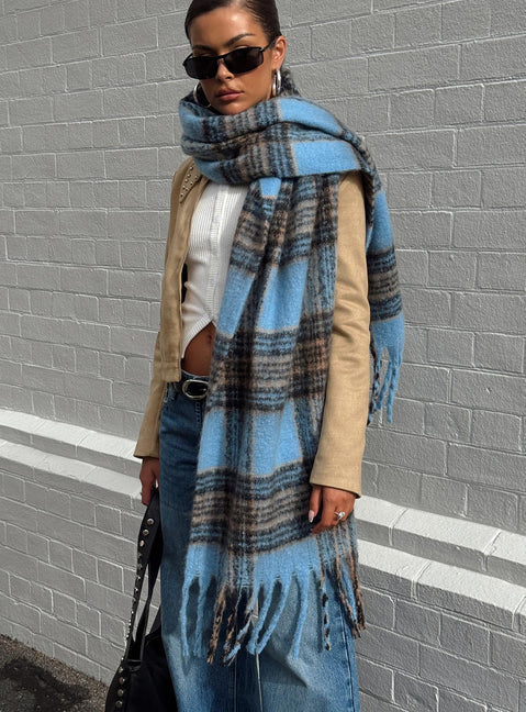 Peyson Scarf Brown / Blue