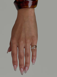 I Know Love Pinky Ring Pack Gold