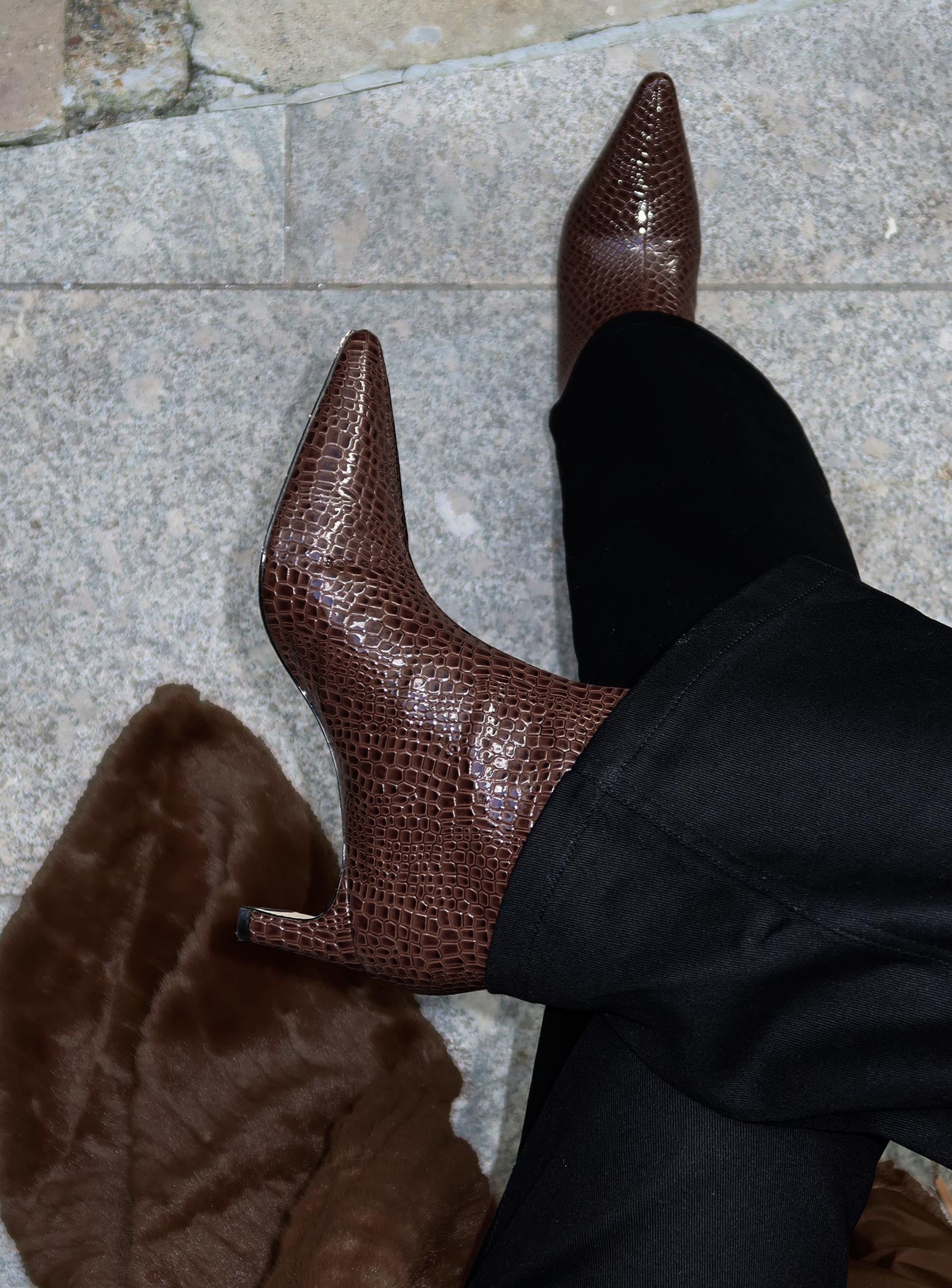 Brayan Boots Chocolate Croc