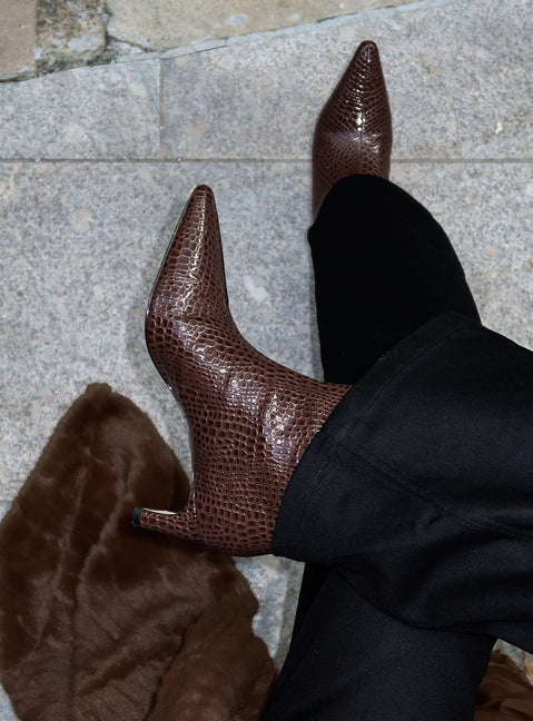 Brayan Boots Chocolate Croc