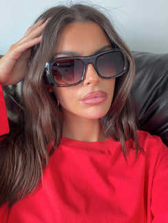 Amena Oversized Sunglasses Tort