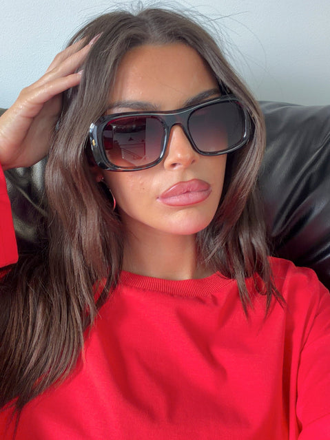 Amena Oversized Sunglasses Tort