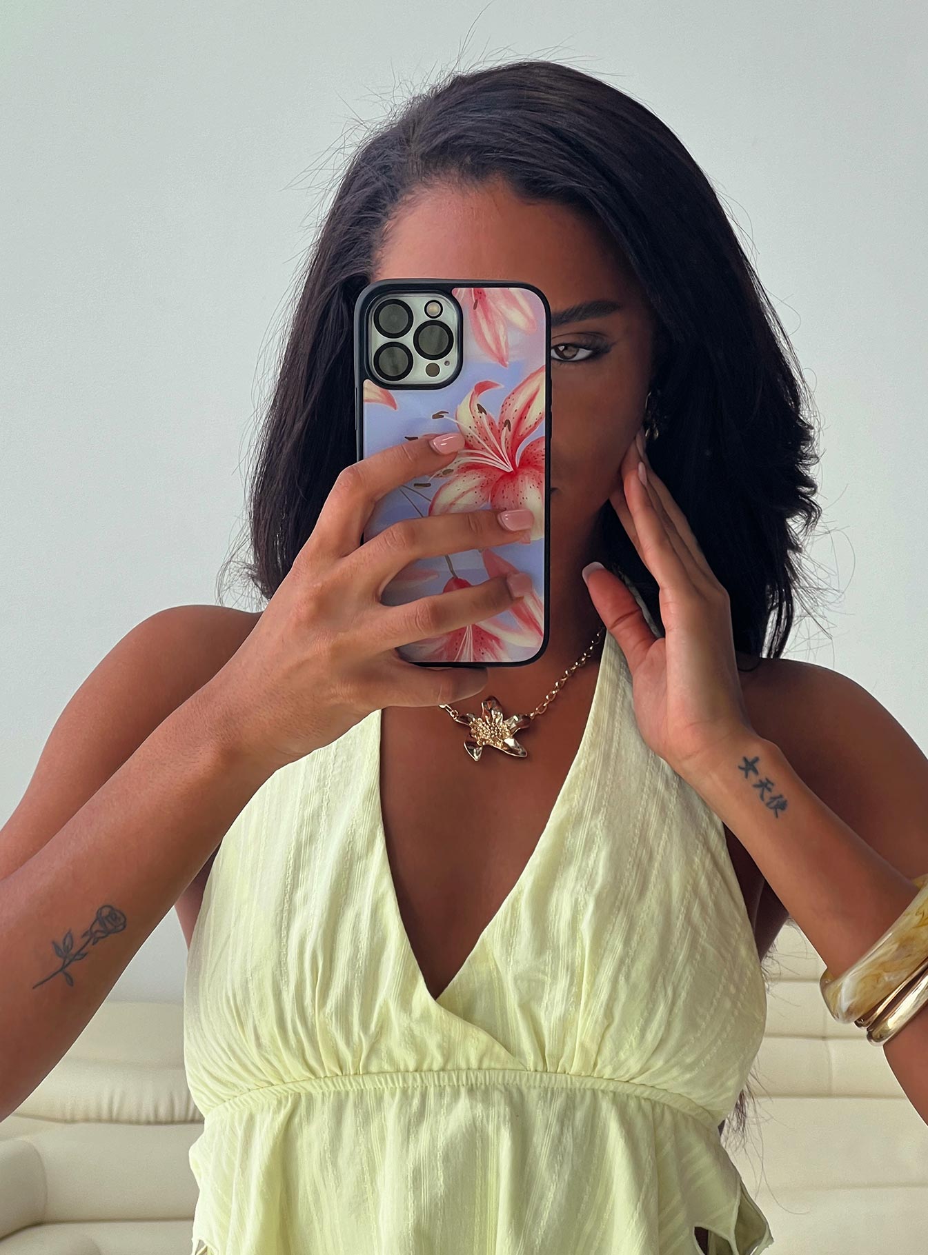 Fresh Lillies iPhone Case Multi