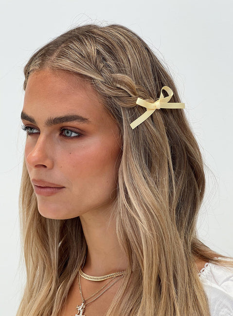 Crave You Hair Bow Pack Lemon