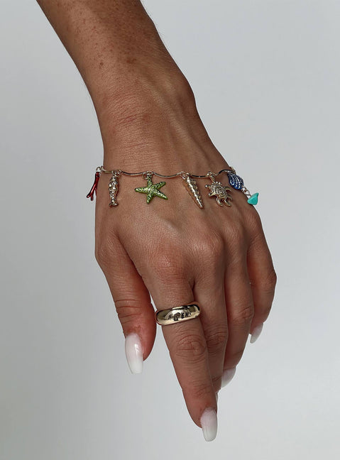 Aquata Charm Bracelet Gold