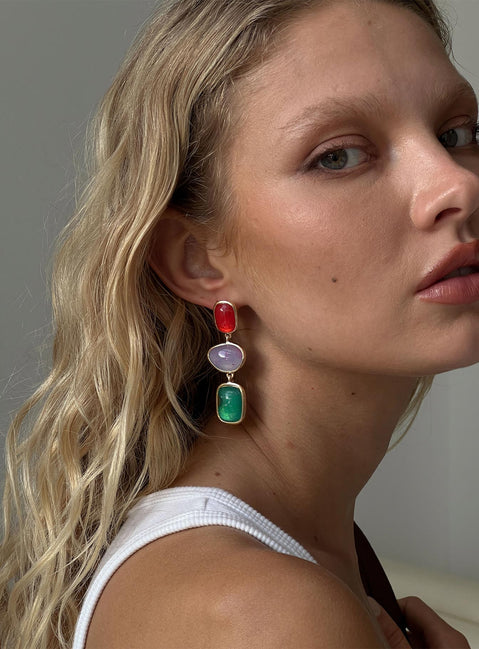 Rosabella Earrings Blue Multi