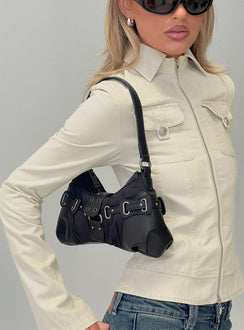 Doyers Street Shoulder Bag Black / Silver